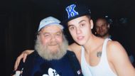 Justin Bieber early in his career with his paternal grandfather, George Bieber. (via X formerly Twitter/@Mr. Pop Official)